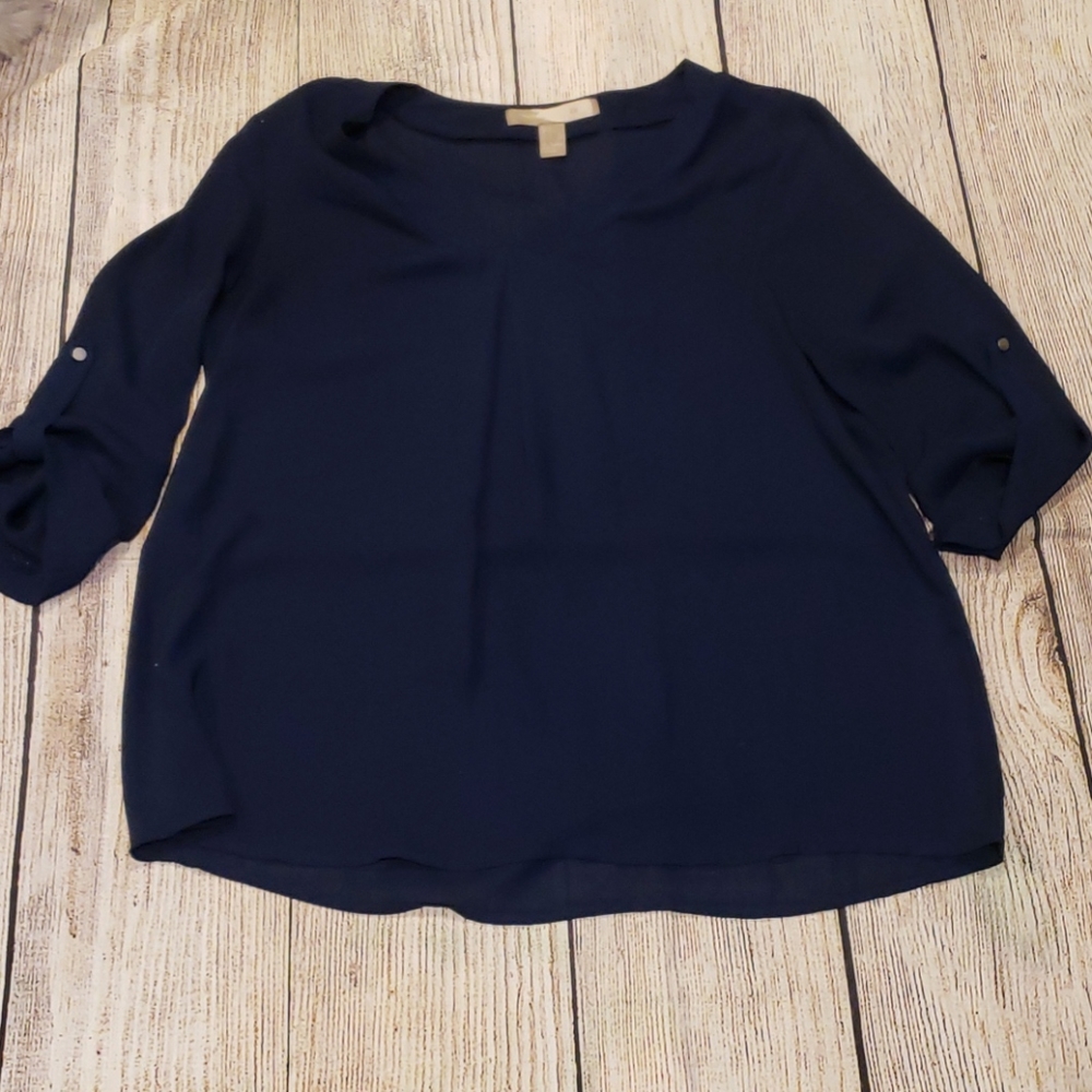 XXL  navy blue blouse size small